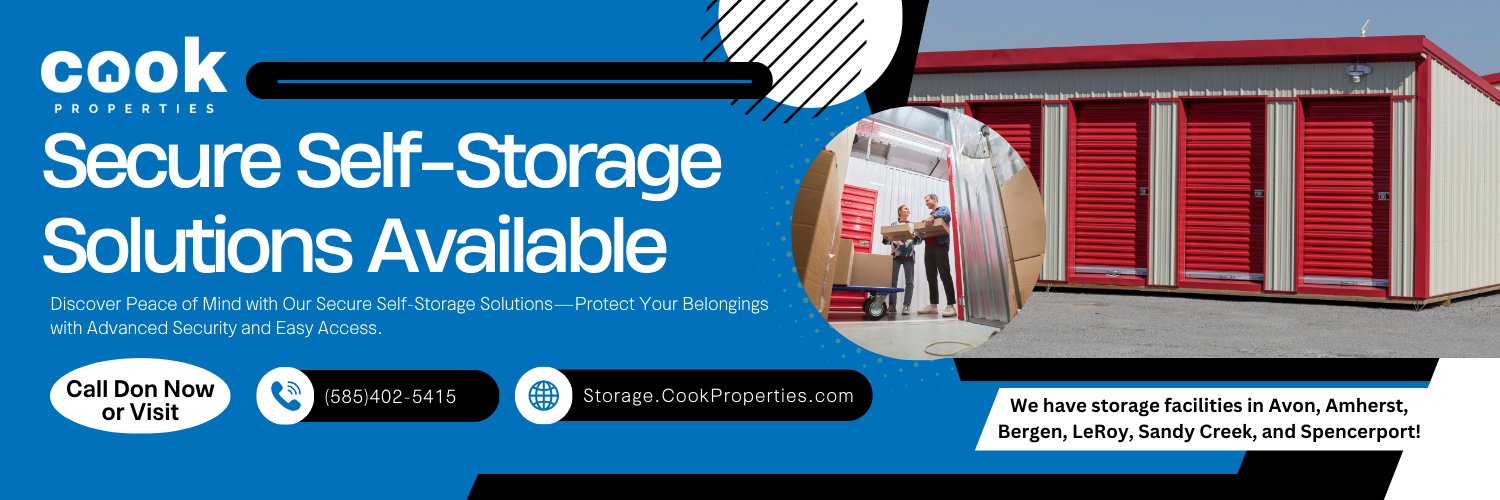 Cook Properties Storage Units in NYS!